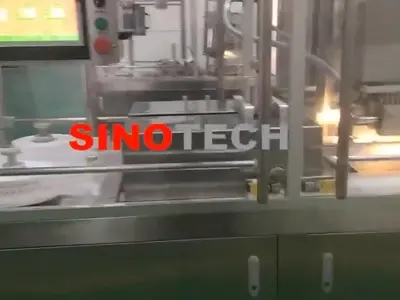 suppository filling and sealing machine with 7 filling heads